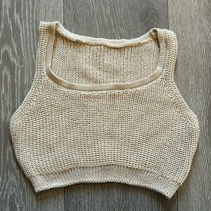 Knit crop top
